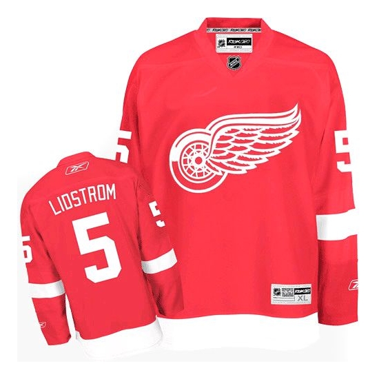 Nicklas Lidstrom Detroit Red Wings Youth Authentic Home Reebok Jersey - Red