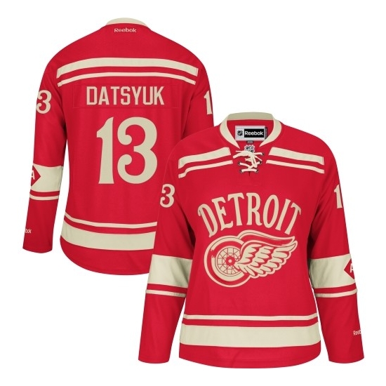Pavel Datsyuk Detroit Red Wings Women's Authentic 2014 Winter Classic Reebok Jersey - Red