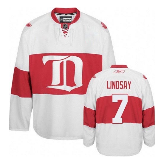 Ted Lindsay Detroit Red Wings Authentic Third Reebok Jersey - White