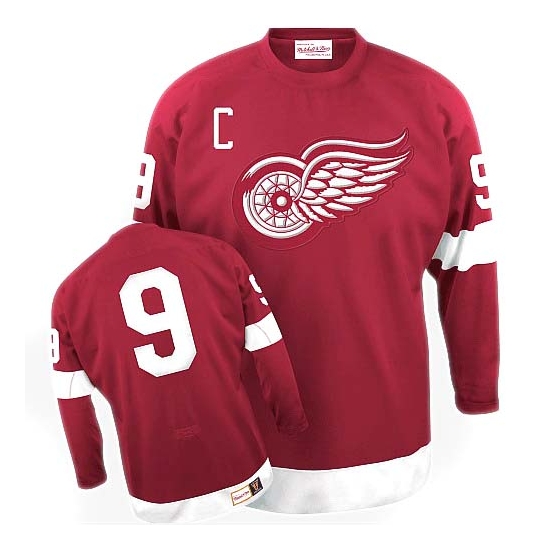 Gordie Howe Detroit Red Wings Premier Throwback Mitchell and Ness Jersey - Red