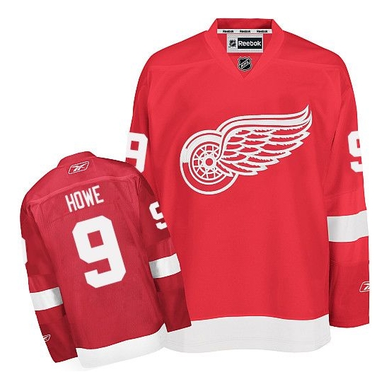 Gordie Howe Detroit Red Wings Authentic Home Reebok Jersey - Red