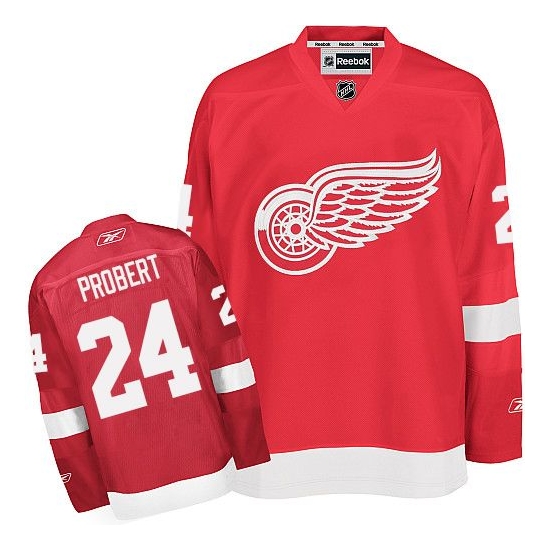Bob Probert Detroit Red Wings Authentic Home Reebok Jersey - Red