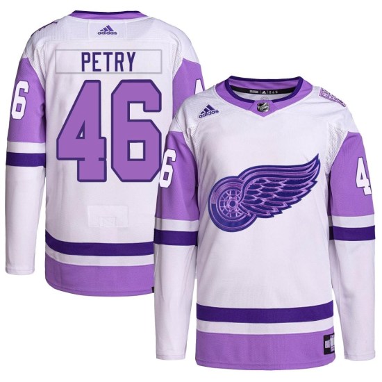 Jeff Petry Detroit Red Wings Youth Authentic Hockey Fights Cancer Primegreen Adidas Jersey - White/Purple