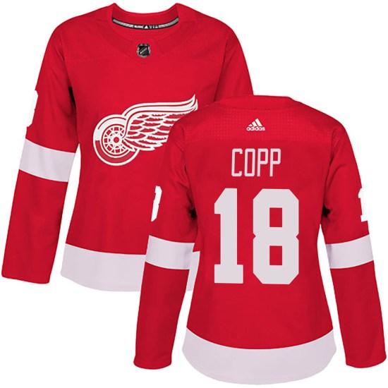 Andrew Copp Detroit Red Wings Women's Authentic Home Adidas Jersey - Red