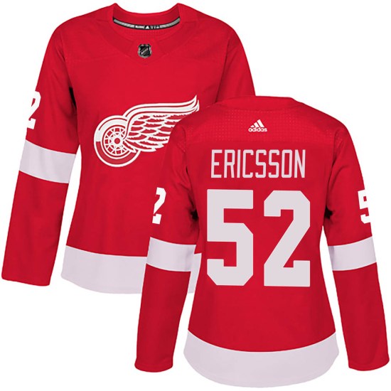 Jonathan Ericsson Detroit Red Wings Women's Authentic Home Adidas Jersey - Red