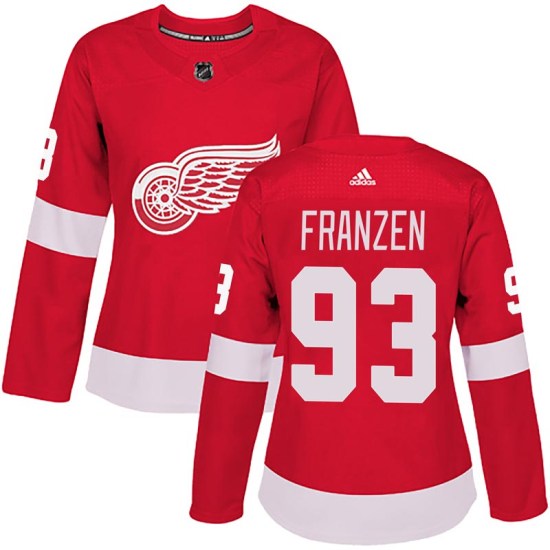 Johan Franzen Detroit Red Wings Women's Authentic Home Adidas Jersey - Red
