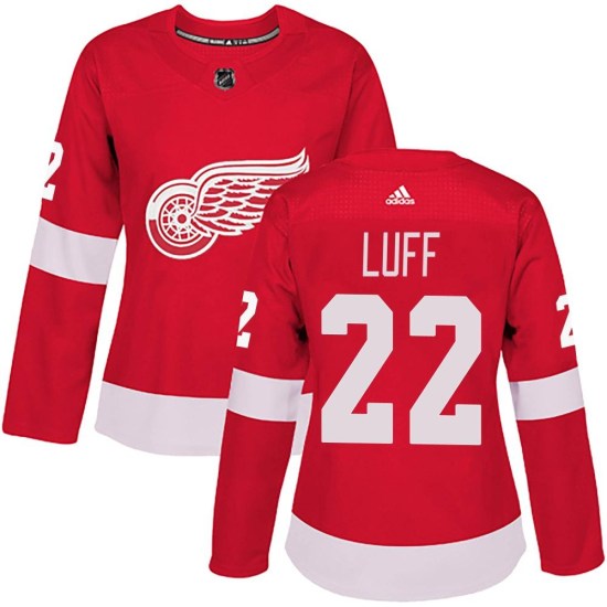 Matt Luff Detroit Red Wings Women's Authentic Home Adidas Jersey - Red