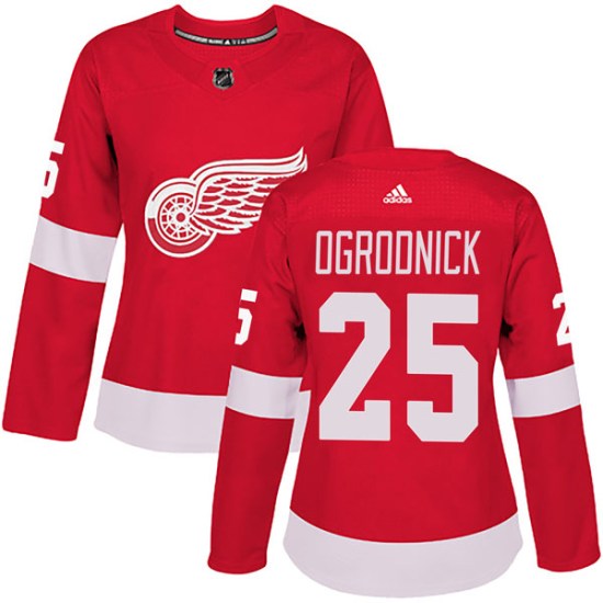 John Ogrodnick Detroit Red Wings Women's Authentic Home Adidas Jersey - Red
