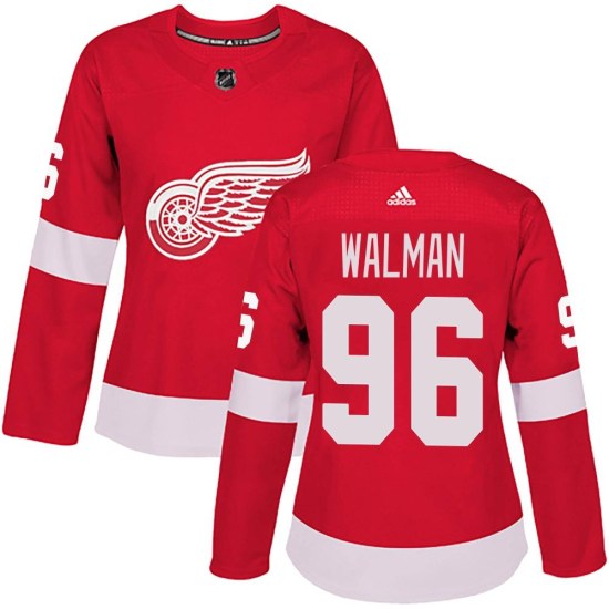 Jake Walman Detroit Red Wings Women's Authentic Home Adidas Jersey - Red