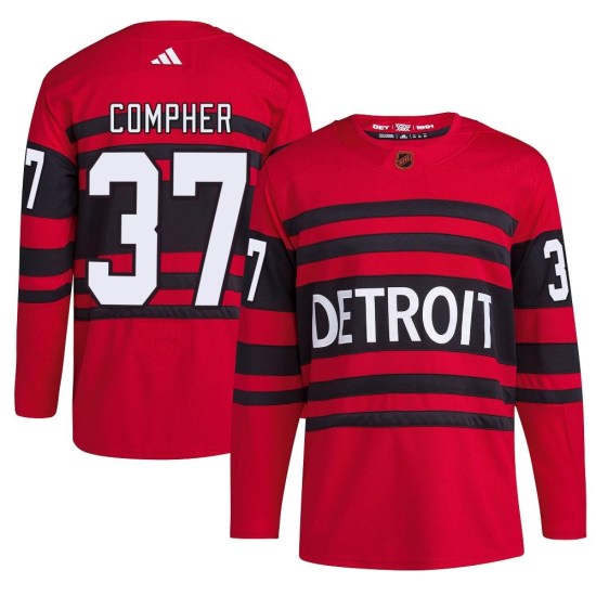 J.T. Compher Detroit Red Wings Youth Authentic Reverse Retro 2.0 Adidas Jersey - Red