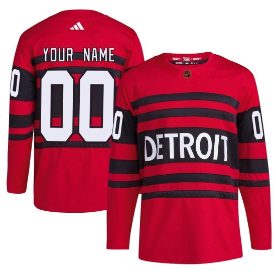 Custom Detroit Red Wings Youth Authentic Custom Reverse Retro 2.0 Adidas Jersey - Red