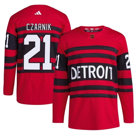 Austin Czarnik Detroit Red Wings Youth Authentic Reverse Retro 2.0 Adidas Jersey - Red