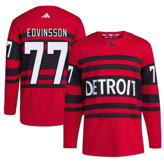 Simon Edvinsson Detroit Red Wings Youth Authentic Reverse Retro 2.0 Adidas Jersey - Red