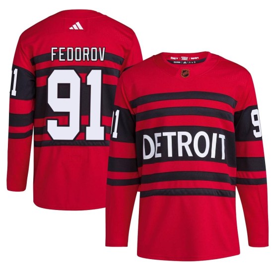 Sergei Fedorov Detroit Red Wings Youth Authentic Reverse Retro 2.0 Adidas Jersey - Red