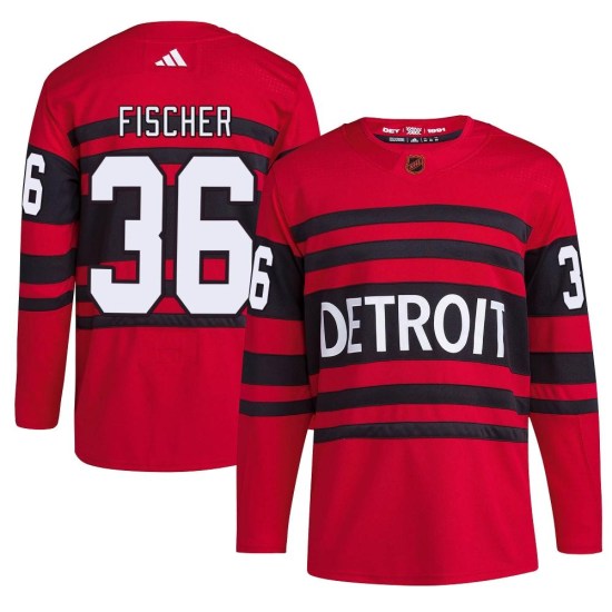 Christian Fischer Detroit Red Wings Youth Authentic Reverse Retro 2.0 Adidas Jersey - Red