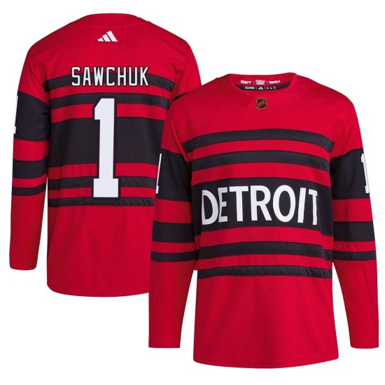 Terry Sawchuk Detroit Red Wings Youth Authentic Reverse Retro 2.0 Adidas Jersey - Red