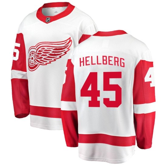 Magnus Hellberg Detroit Red Wings Breakaway Away Fanatics Branded Jersey - White