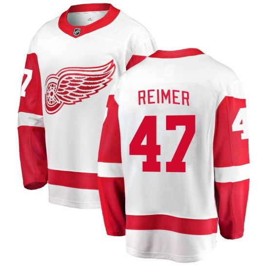 James Reimer Detroit Red Wings Breakaway Away Fanatics Branded Jersey - White