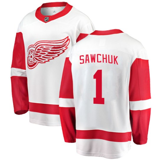 Terry Sawchuk Detroit Red Wings Breakaway Away Fanatics Branded Jersey - White