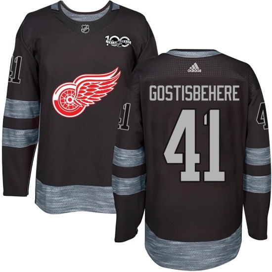 Shayne Gostisbehere Detroit Red Wings Authentic 1917-2017 100th Anniversary Jersey - Black
