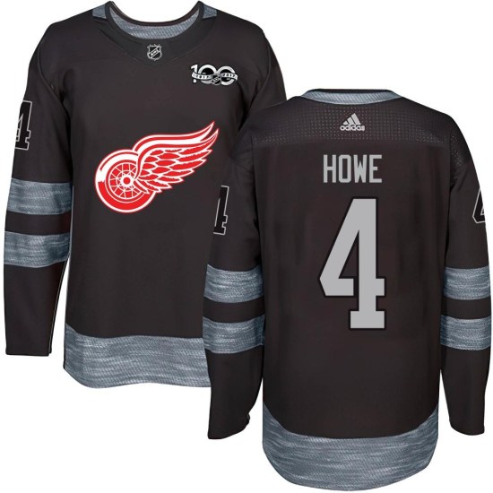 Mark Howe Detroit Red Wings Authentic 1917-2017 100th Anniversary Jersey - Black