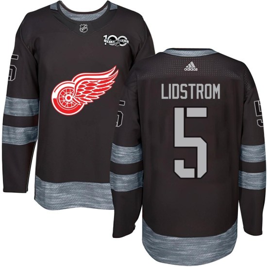 Nicklas Lidstrom Detroit Red Wings Authentic 1917-2017 100th Anniversary Jersey - Black