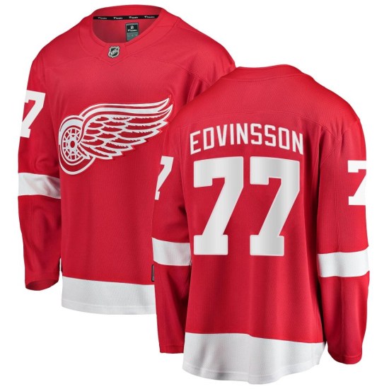Simon Edvinsson Detroit Red Wings Breakaway Home Fanatics Branded Jersey - Red