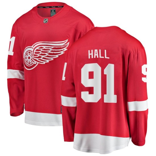 Curtis Hall Detroit Red Wings Breakaway Home Fanatics Branded Jersey - Red