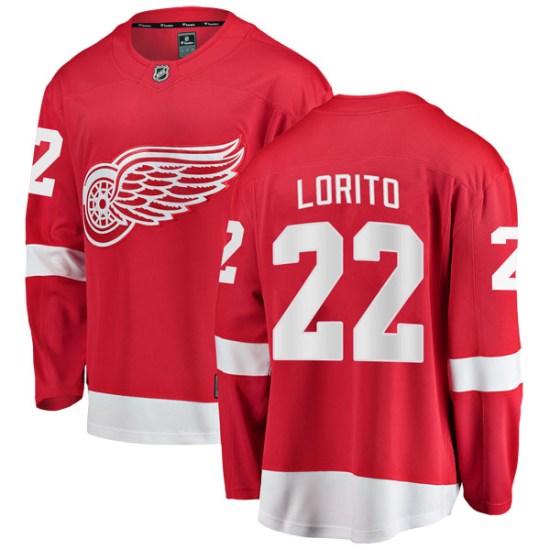 Matthew Lorito Detroit Red Wings Breakaway Home Fanatics Branded Jersey - Red