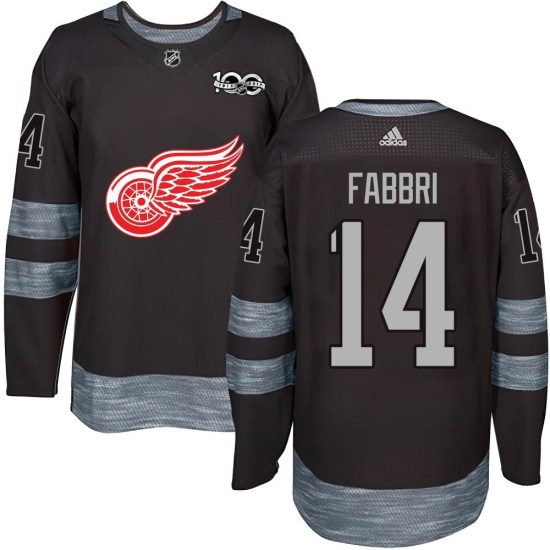 Robby Fabbri Detroit Red Wings Youth Authentic 1917-2017 100th Anniversary Jersey - Black