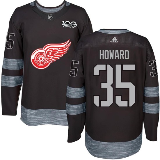 Jimmy Howard Detroit Red Wings Youth Authentic 1917-2017 100th Anniversary Jersey - Black