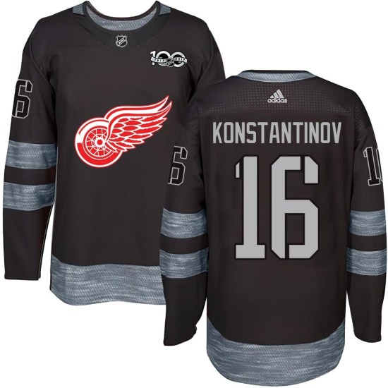 Vladimir Konstantinov Detroit Red Wings Youth Authentic 1917-2017 100th Anniversary Jersey - Black