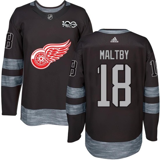 Kirk Maltby Detroit Red Wings Youth Authentic 1917-2017 100th Anniversary Jersey - Black