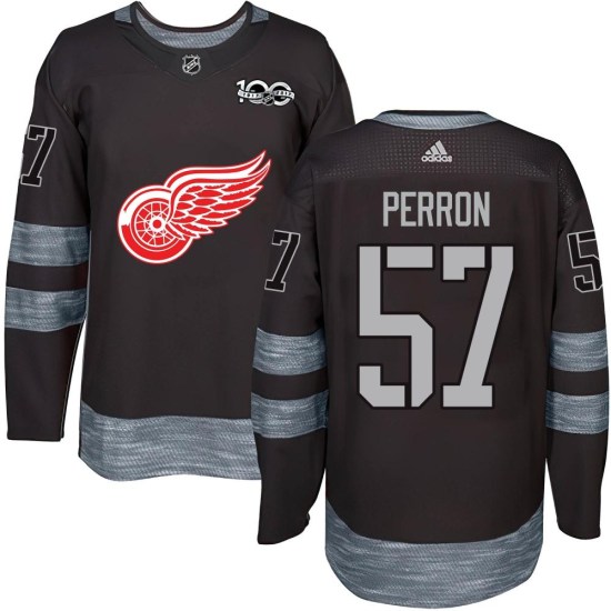David Perron Detroit Red Wings Youth Authentic 1917-2017 100th Anniversary Jersey - Black