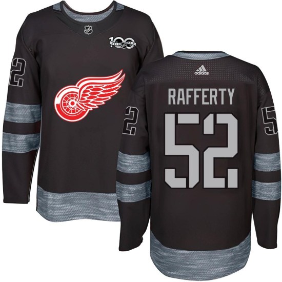 Brogan Rafferty Detroit Red Wings Youth Authentic 1917-2017 100th Anniversary Jersey - Black