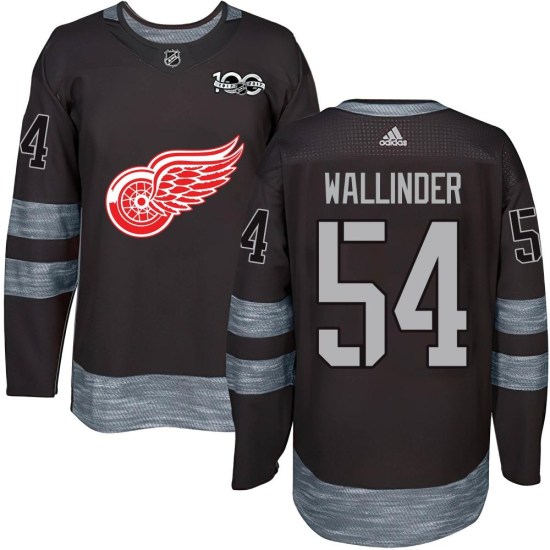 William Wallinder Detroit Red Wings Youth Authentic 1917-2017 100th Anniversary Jersey - Black