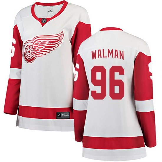 Jake Walman Detroit Red Wings Women's Breakaway Away Fanatics Branded Jersey - White