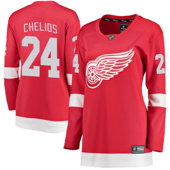Chris Chelios Detroit Red Wings Women's Breakaway Home Fanatics Branded Jersey - Red