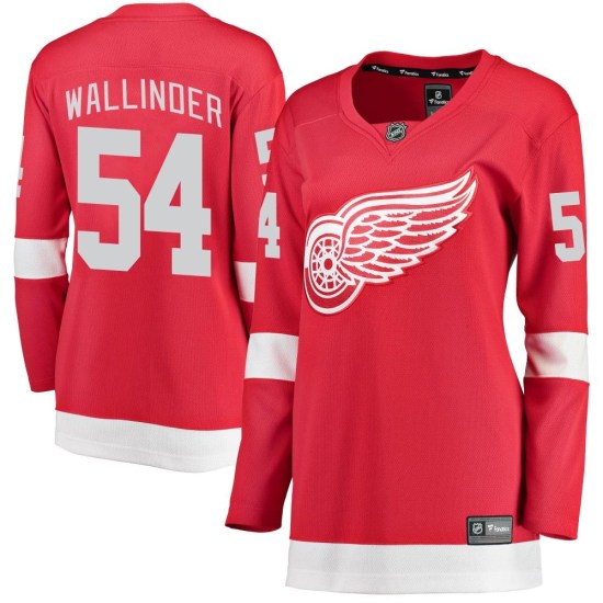 William Wallinder Detroit Red Wings Women's Breakaway Home Fanatics Branded Jersey - Red