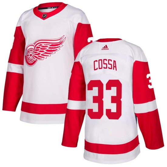 Sebastian Cossa Detroit Red Wings Youth Authentic Adidas Jersey - White