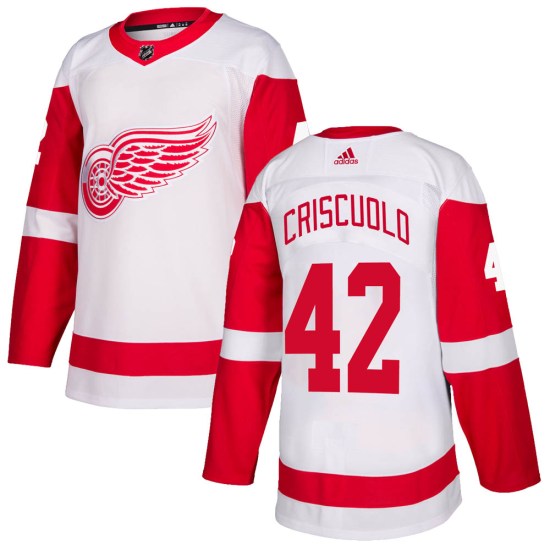 Kyle Criscuolo Detroit Red Wings Youth Authentic Adidas Jersey - White