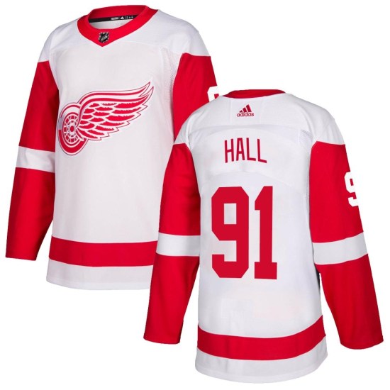 Curtis Hall Detroit Red Wings Youth Authentic Adidas Jersey - White