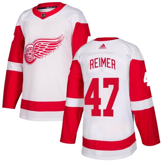 James Reimer Detroit Red Wings Youth Authentic Adidas Jersey - White