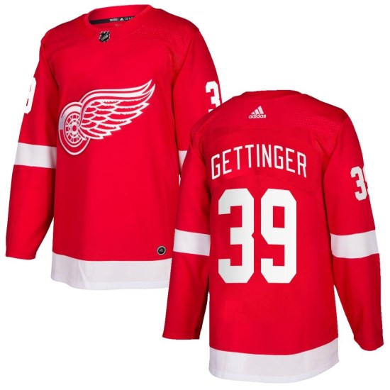 Tim Gettinger Detroit Red Wings Youth Authentic Home Adidas Jersey - Red