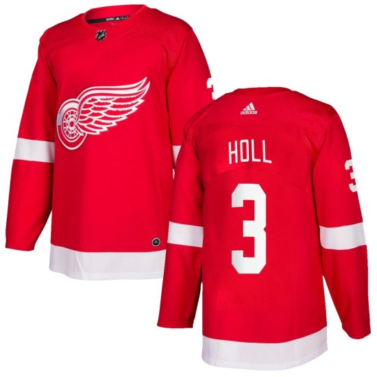 Justin Holl Detroit Red Wings Youth Authentic Home Adidas Jersey - Red