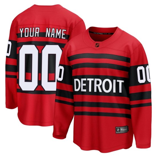 Custom Detroit Red Wings Youth Breakaway Custom Special Edition 2.0 Fanatics Branded Jersey - Red
