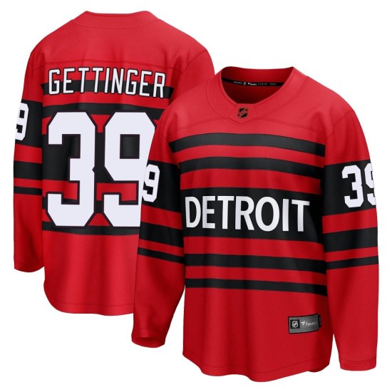 Tim Gettinger Detroit Red Wings Youth Breakaway Special Edition 2.0 Fanatics Branded Jersey - Red