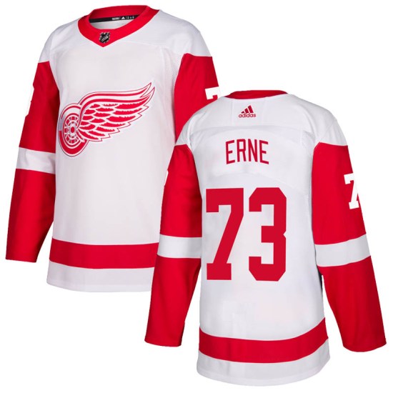 Adam Erne Detroit Red Wings Authentic Adidas Jersey - White
