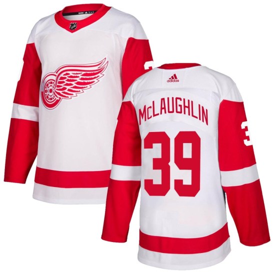Dylan McLaughlin Detroit Red Wings Authentic Adidas Jersey - White
