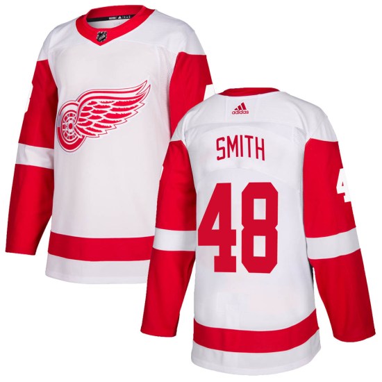 Givani Smith Detroit Red Wings Authentic Adidas Jersey - White